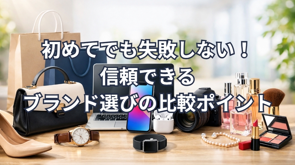 初めてでも失敗しない!信頼できるブランド選びの比較ポイント