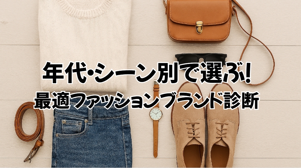年代・シーン別で選ぶ!最適ファッションブランド診断