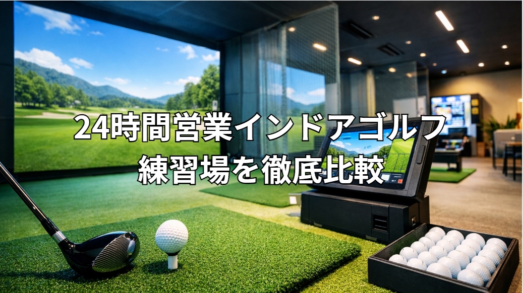 24時間営業インドアゴルフ練習場を徹底比較