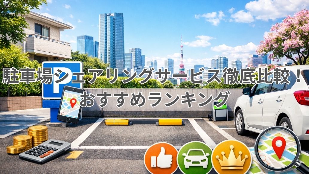 駐車場シェアリングサービス徹底比較！おすすめランキング